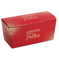 5 Ballotins „Joyeuses fêtes“ 125gr rot