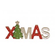 1 Centre de table lettres XMAS, 28x2x11,5cm