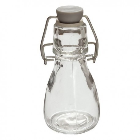 1 Glasflasche, H 9,5cm Ø4,5cm