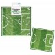 12 serviettes en papier football 