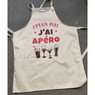 1 Küchenschürze "J'peux pas j'ai apéro".