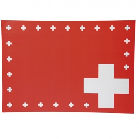  8 sets de table motif Suisse en papier