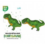 1 Ballon métallique Dinosaure 85cm