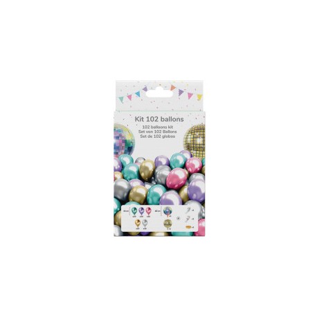 Kit 102 ballons DISCO 