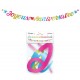 Guirlande Lettres Métalliques 2.5m Joyeux Anniversaire