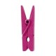 Mini clip in legno, 2,5 cm, busta da 24 pezzi, fucsia