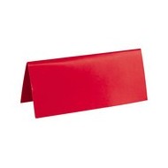 Segnaposto, cartone, 3 x 7 cm, sacchetto di 10 pezzi, rosso