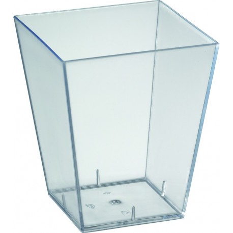 Verrine square large, PS, 6x6x7 cm, 15 cl