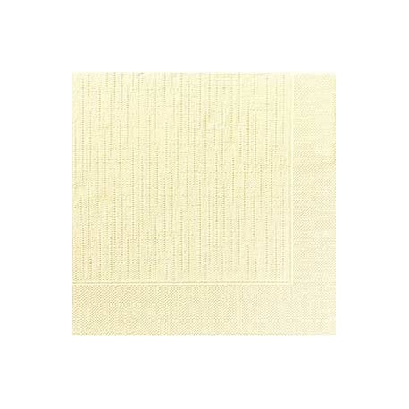 50 Klassik-Servietten, uni, cream, 40 x 40, 1/4