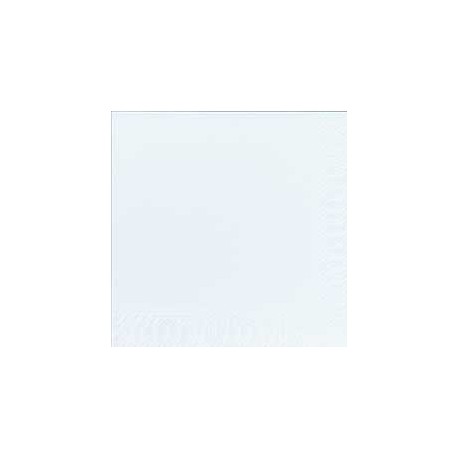 Serviettes 33x33 3 couches blanc