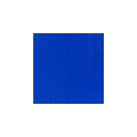 Serviettes 33x33 3 couches bleu foncé