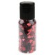 Paillettes cœur en tube, PVC, 0.6 cm, 1 tube de 15 grammes, rouge