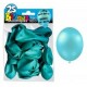 25 Ballons crystal, metallisiert, hellblau