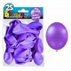 Set Di 25 Palloncini Metallici A Confetti Makaron Viola Rosa