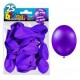 25 Ballons crystal, metallisiert, dunkelviolett