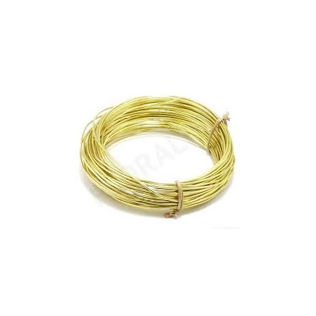 Filo di alluminio flessibile, oro dim.1mm / 5m