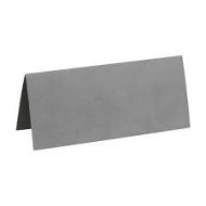 Segnaposto, cartone, 3 x 7 cm, sacchetto di 10 pezzi, grigio