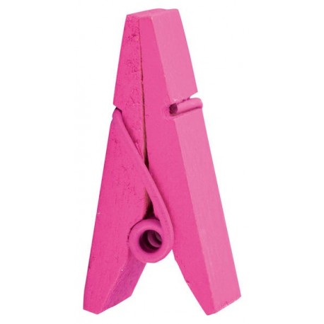 12 pinze a piramide, fucsia, 3,5 x 1,2 cm