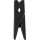 12 clip in legno nero, misura 3,5 cm