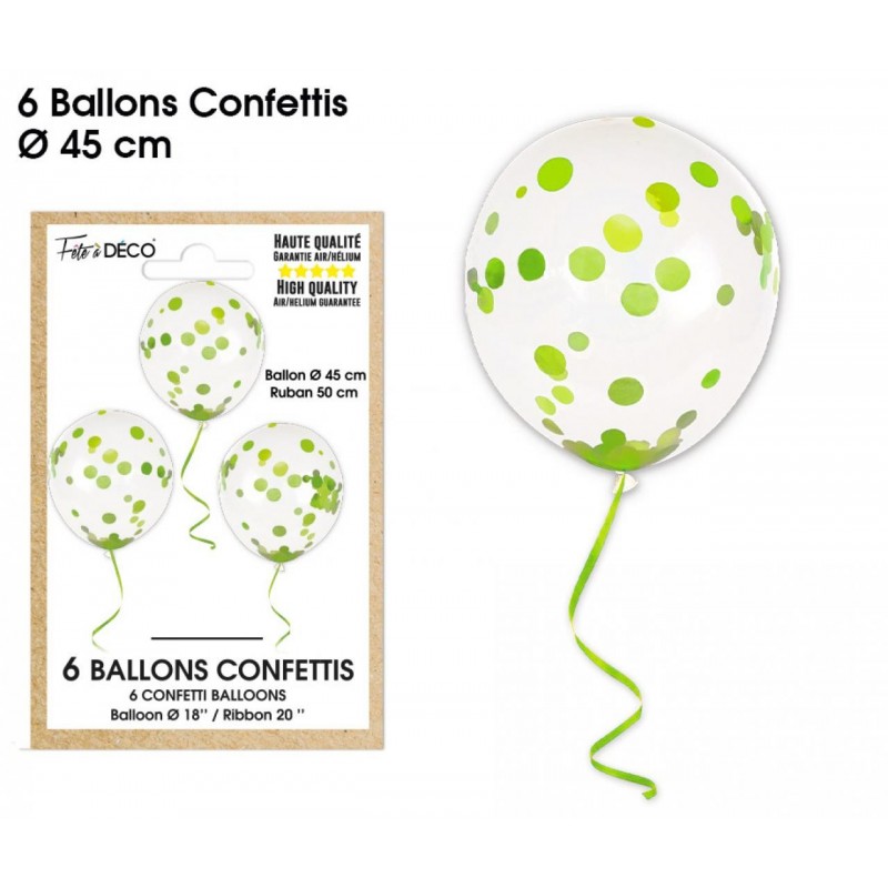 Ballons confettis