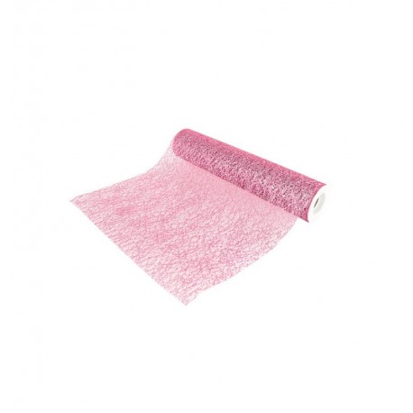 Runner da tavolo glitter rosa 30cmx5m