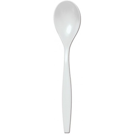 10 Cuillère à soupe en SAN, longueur 190mm, blanche