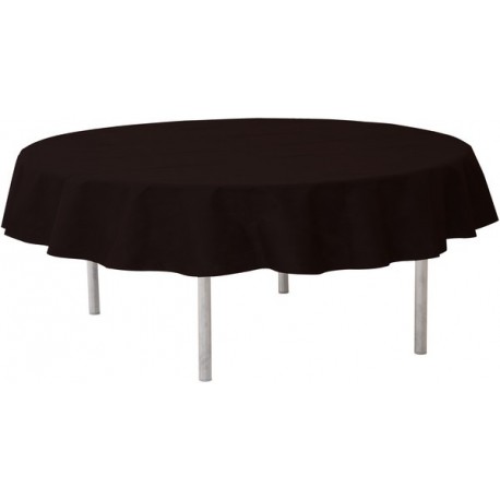 1 Nappe ronde, noire unie Ø 2.40m