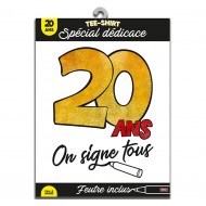 T-Shirt "On signe 20 ans"