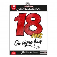 T-Shirt "On signe 18 ans"