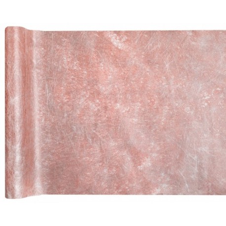 Runner metallico Fanon, rose gold, 30 cm x 5 m