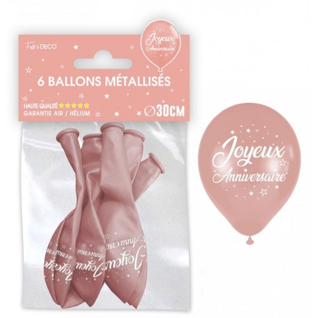 Alles- Gute zum Geburtstagmetallischer Ballon-Beutel, Roségold