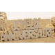 Decorazione da tavola in legno "Joyeux anniversaire", 3D, 2 elementi 20 cm x 4 cm x 0,4 cm