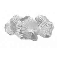 50 petali aspetto metallico argento 