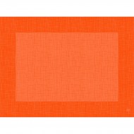 100 sets de table, Linnea uni, 30 x 40 cm, sun orange