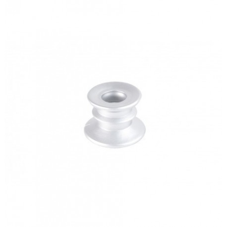 Bougeoir suède argent argent mat Ø 4cm