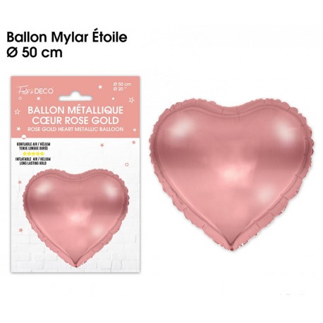 Palloncini cuore rosa - Ø 25cm - 50 Pezzi 