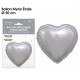 1 palloncino cuore metallico argento